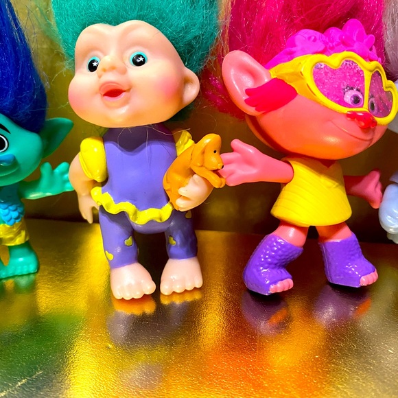 DREAMWORKS TROLLS, MCDONALD’S & 90’s APPLAUSE MAGIC BABY TROLL BUNDLE OF 8 - Picture 6 of 15
